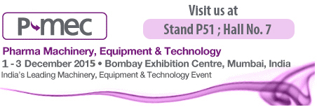P-mec: Pharma Machinery, Equipment & Technology PMEC印度2015
