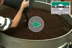 用于制作咖啡豆的振动屏