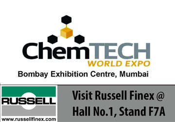 在2017年世界化学科技博览会上与Russell Finex见面
