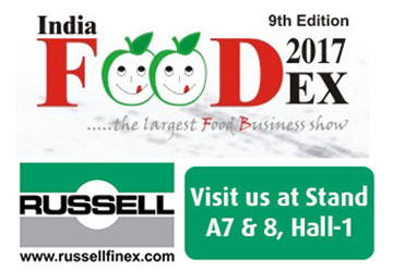 Russell Finex在2017印度食品博览会上