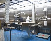 下行展台筛分溶液